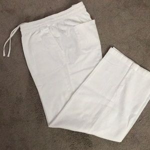 White linen pant